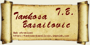 Tankosa Basailović vizit kartica